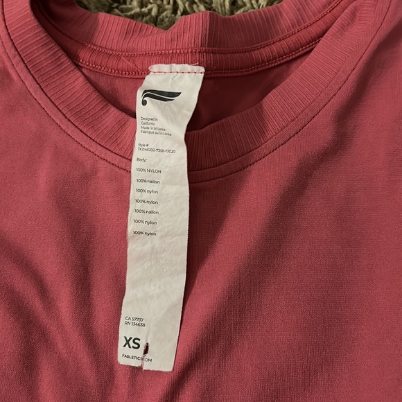 Fabletics pink tan top. Size XS. - Picture 2 of 2